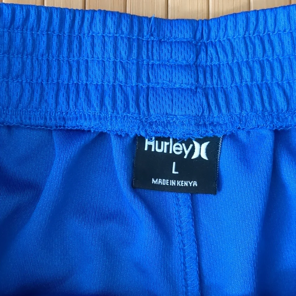 Boys' Royal Blue and Black Hurley Basketball Shorts, Size Large